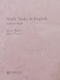 Study Tasks in English : Student's Book