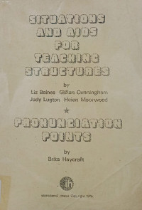Image of Situations and AIDS for teaching structures: Pronunction Points