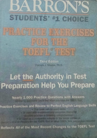 Practice Exercises for the TOEFL test