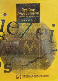 Spelling Improvement : A Program for Self-Instruction