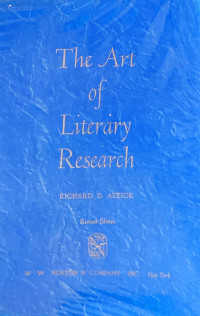 The Art of Literary Research