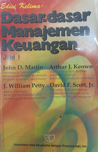 Dasar-dasar Manajemen Keuangan Jil. 1