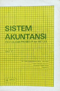Image of Sistem Akuntansi; Penyusunan Prosedur dan Metode