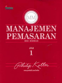Manajemen Pemasaran Jil. 1