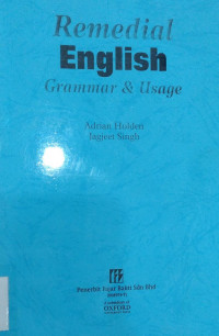 Remedial English; Grammar & Usage