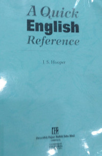 Image of A Quick English References