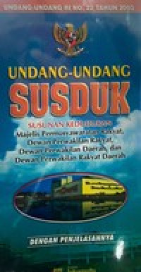 Undang-undang SUSDUK; Susunan Kedudukan MPR, DPR, DPD dan DPRD