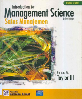 Introduction to Management Science; Sains Manajemen Jil. 1