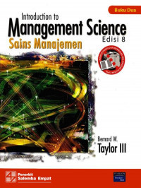 Introduction to Management Science; Sains Manajemen Jil. 2