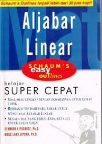 Aljabar Linear; Belajar  Super Cepat