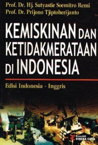 Image of Kemiskinan dan Ketidakmerataan di Indonesia; Suatu Analisis Awal