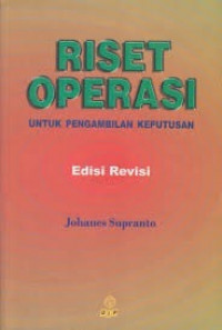 Riset Operasi untuk pengembilan keputusan