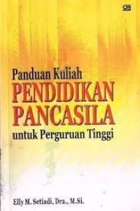 Image of Panduan Kuliah Pendidikan Pancasila untuk Perguruan Tinggi