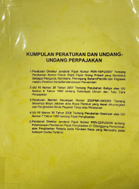 Kumpulan Peraturan dan Undang-undang Perpajakan