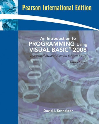 An Introduction to Programming Using Visual Basic 2008 (+CD); With Visual Studio Express Edition DVD