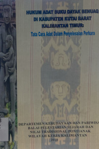 Image of Hukum Adat Suku Dayak Benuaq di Kabupaten Kutai Barat Kalimantan Timur