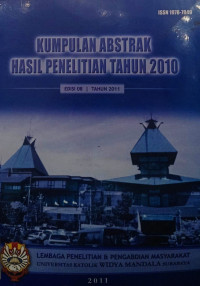 Image of Kumpulan Abstrak Hasil Penelitian Tahun 2010