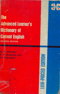 The Advanced Learner's Dictionary of Current English; Low-Priced Edition