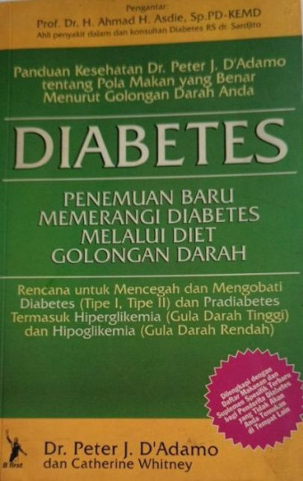 Diabetes: Penemuan Baru Memerangi Daibetes Melalui Diet Golongan Darah