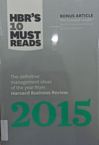 The Definitive Management Ideas of the Year From Harvard Business Review - 2015